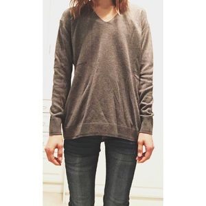Long V-Neck Sweater
